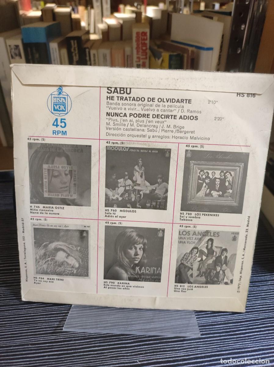 Discos de vinilo: Sabu &ndash; He Tratado De Olvidarte - Foto 2