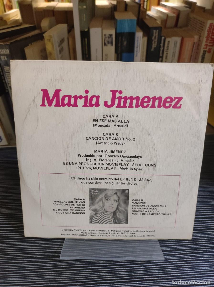 Discos de vinilo: Mar&iacute;a Jim&eacute;nez &ndash; En Ese M&aacute;s All&aacute; - Foto 2
