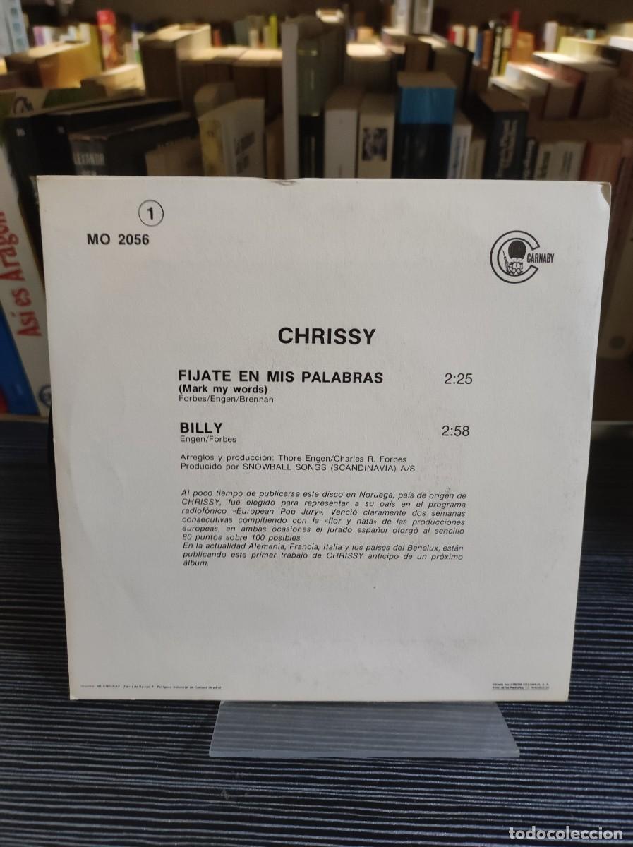 Discos de vinilo: Chrissy &ndash; Fijate En Mis Palabras - Foto 2