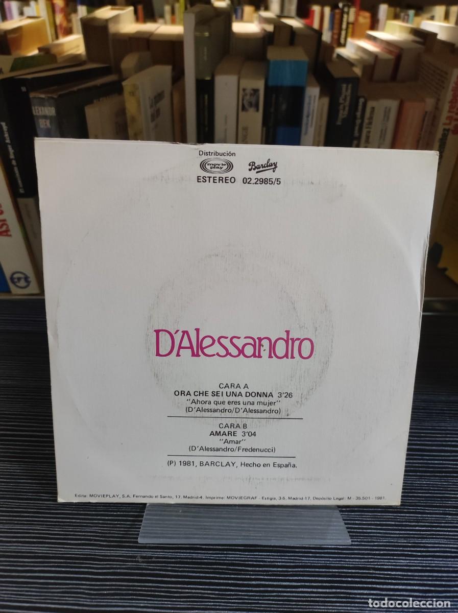 Discos de vinilo: Marco DAlessandro &ndash; Ora Che Sei Una Donna - Foto 2