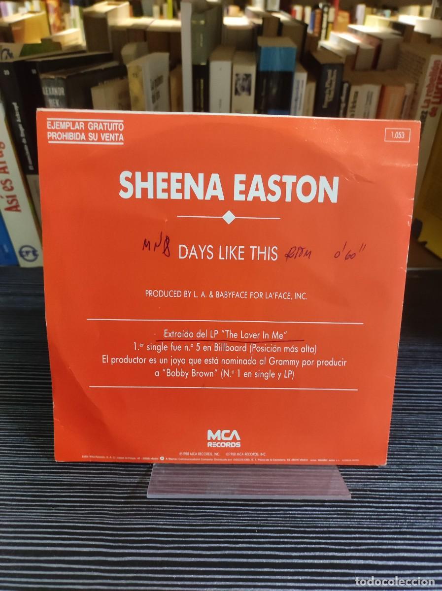 Discos de vinilo: SHEENA EASTON DAYS LIKE THIS - Foto 2