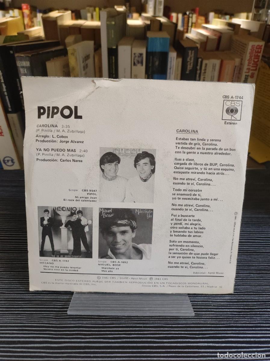 Discos de vinilo: Pipol &ndash; Carolina 1981 - Foto 2