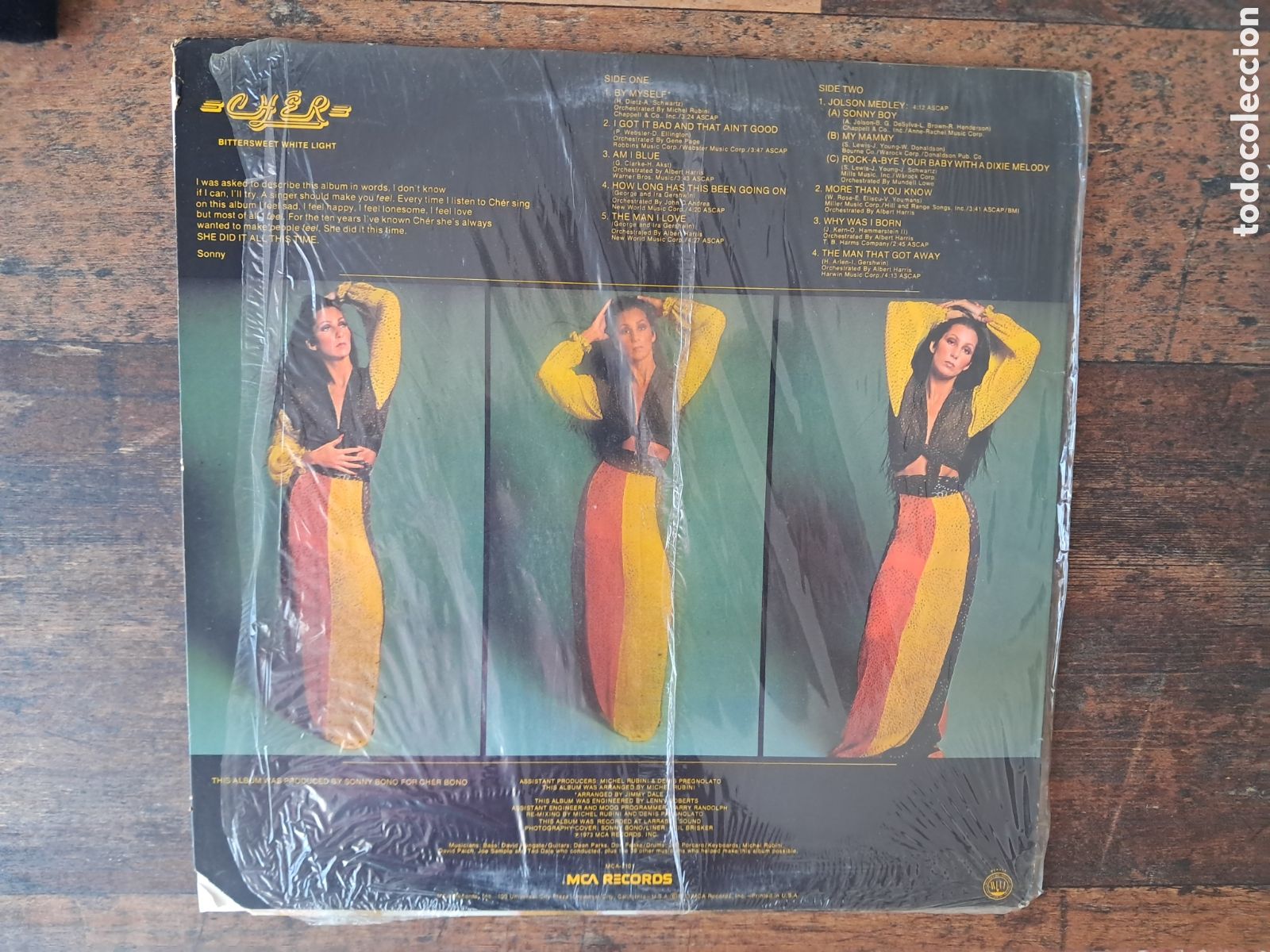 Discos de vinilo: Cher, Bittersweet white light 1973, USA - Foto 2