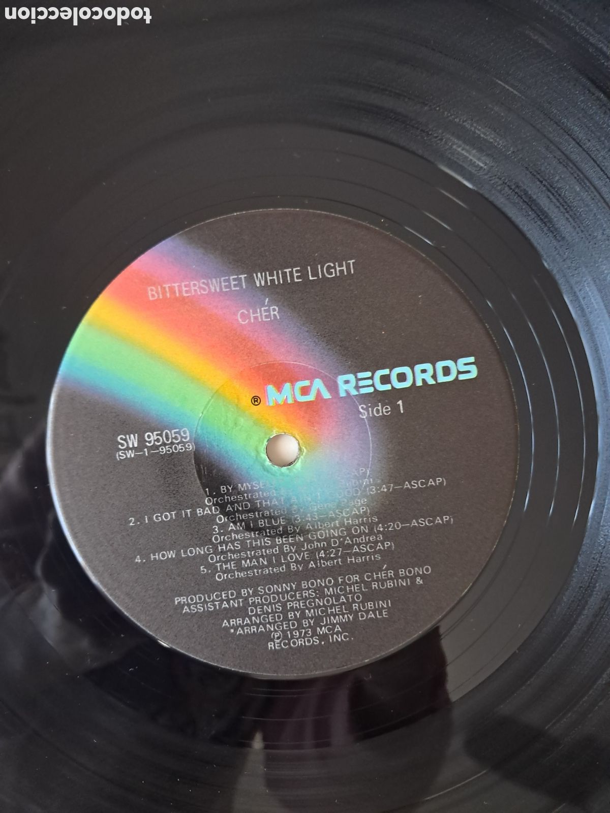 Discos de vinilo: Cher, Bittersweet white light 1973, USA - Foto 3