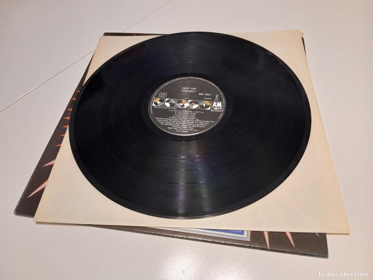 Discos de vinilo: Iggy Pop &ndash; Instinct- (1988) LP disco vinilo - Foto 4