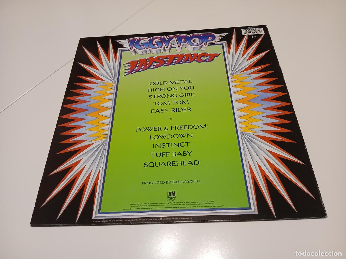 Discos de vinilo: Iggy Pop &ndash; Instinct- (1988) LP disco vinilo - Foto 7