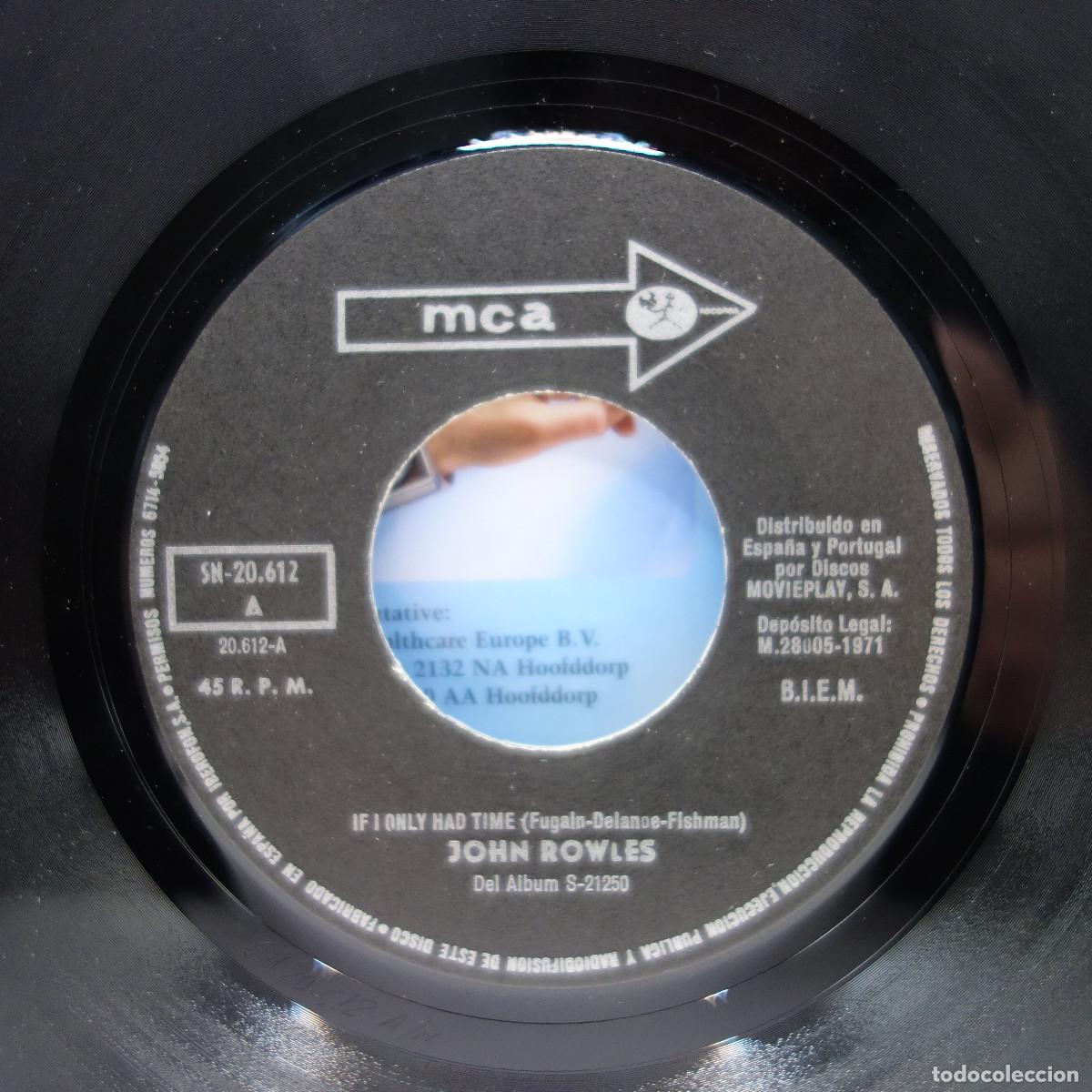 Discos de vinilo: JOHN ROWLES - IF I ONLY HAD TIME - Foto 6