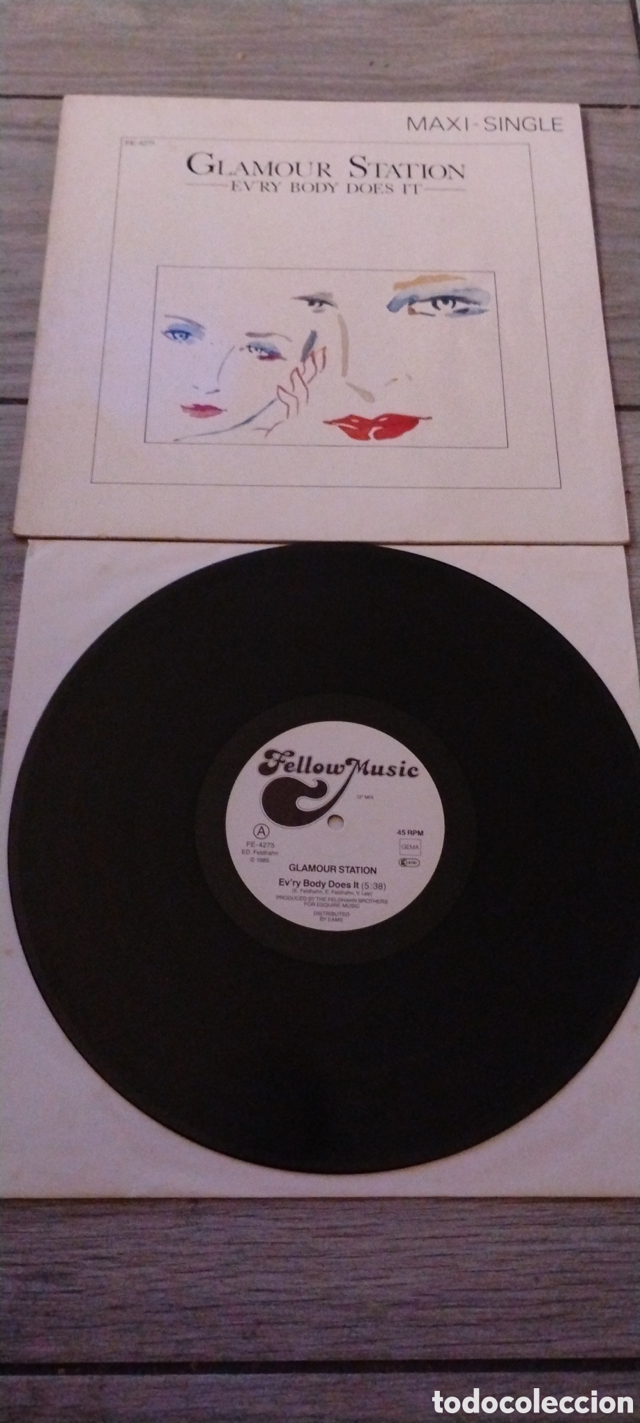 Discos de vinilo: GLAMOUR STATION-EVRY BODY DOES IT-MAXI-IB - Foto 2