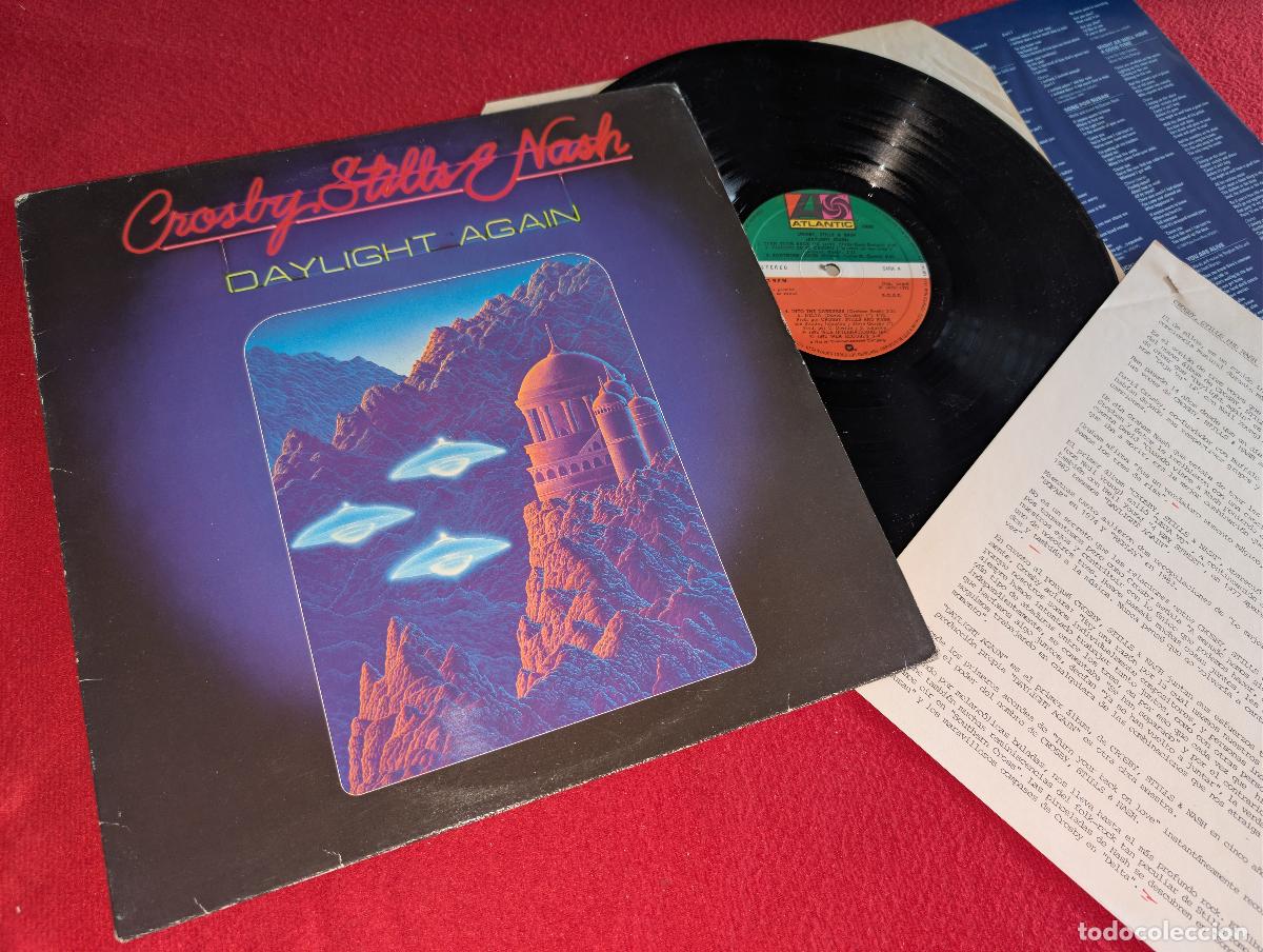 Discos de vinilo: CROSBY, STILLS & NASH Daylight again LP 1982 Atlantic ESPA&Ntilde;A SPAIN + PROMO + HOJAS PROMO