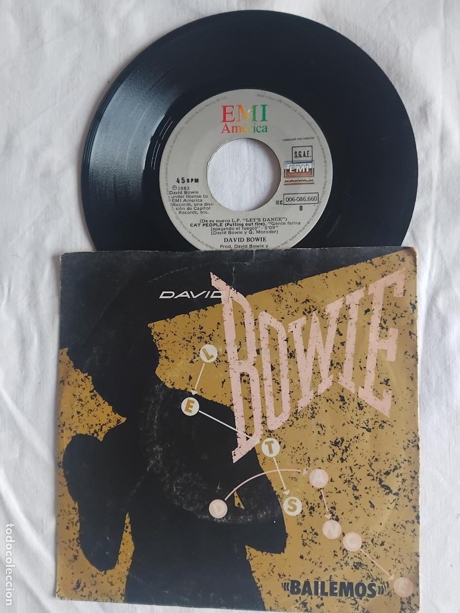 Discos de vinilo: DAVID BOWIE BAILEMOS. SINGLE EMI 1983 - Foto 1