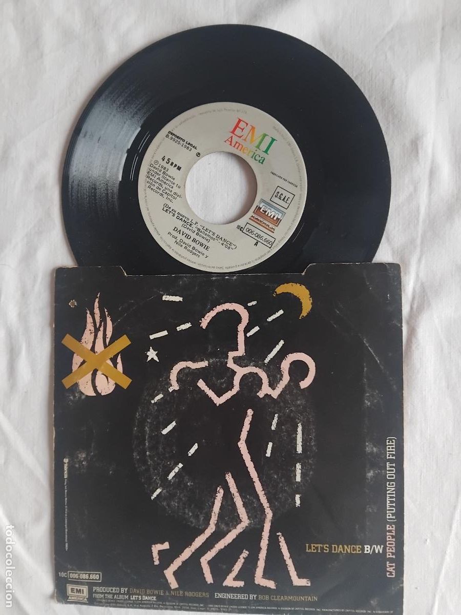 Discos de vinilo: DAVID BOWIE BAILEMOS. SINGLE EMI 1983 - Foto 2