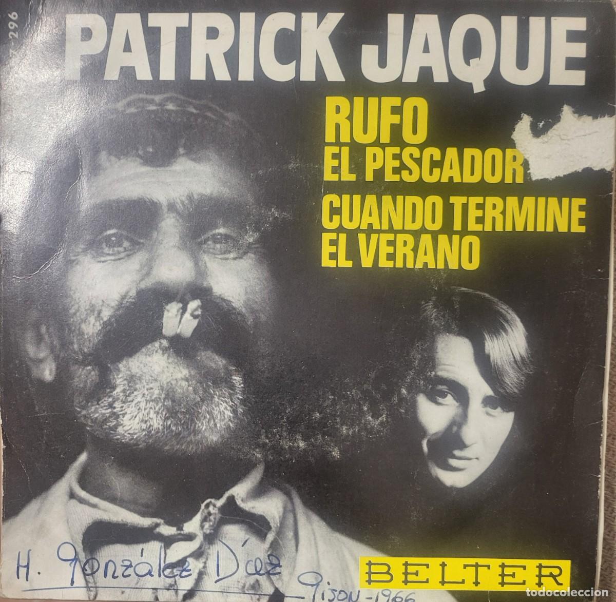 Discos de vinilo: Patrick Jaque single sello Belter editado en Espa&ntilde;a a&ntilde;o 1966... - Foto 2