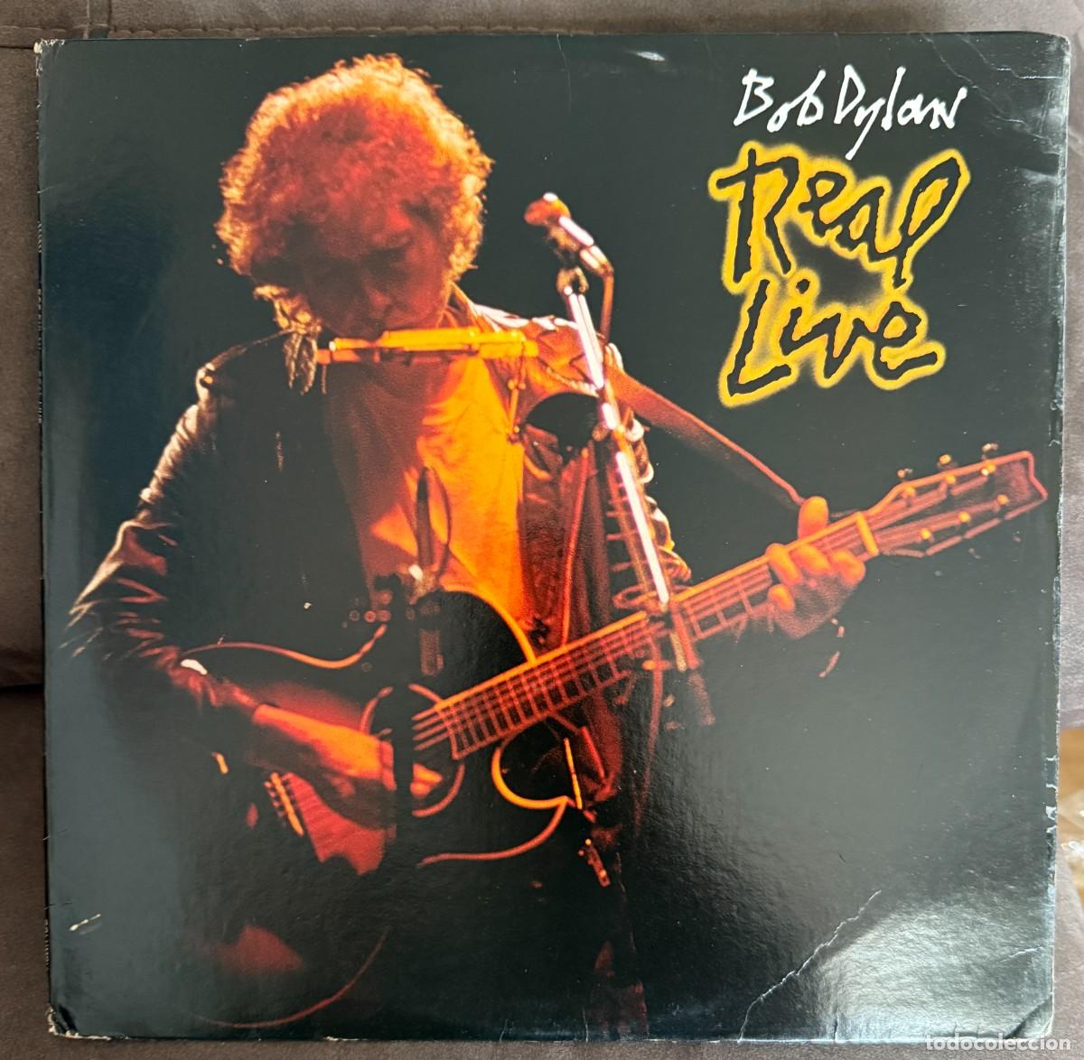 Discos de vinilo: Bob Dylan &lrm;&ndash; Real Live. Disco vinilo. Edic. US. 1984. - Foto 1