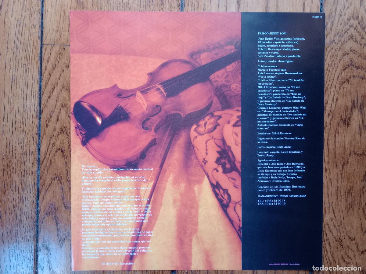 Discos de vinilo: Frisco Jenny - el dolor del escorpi&oacute;n - Foto 3