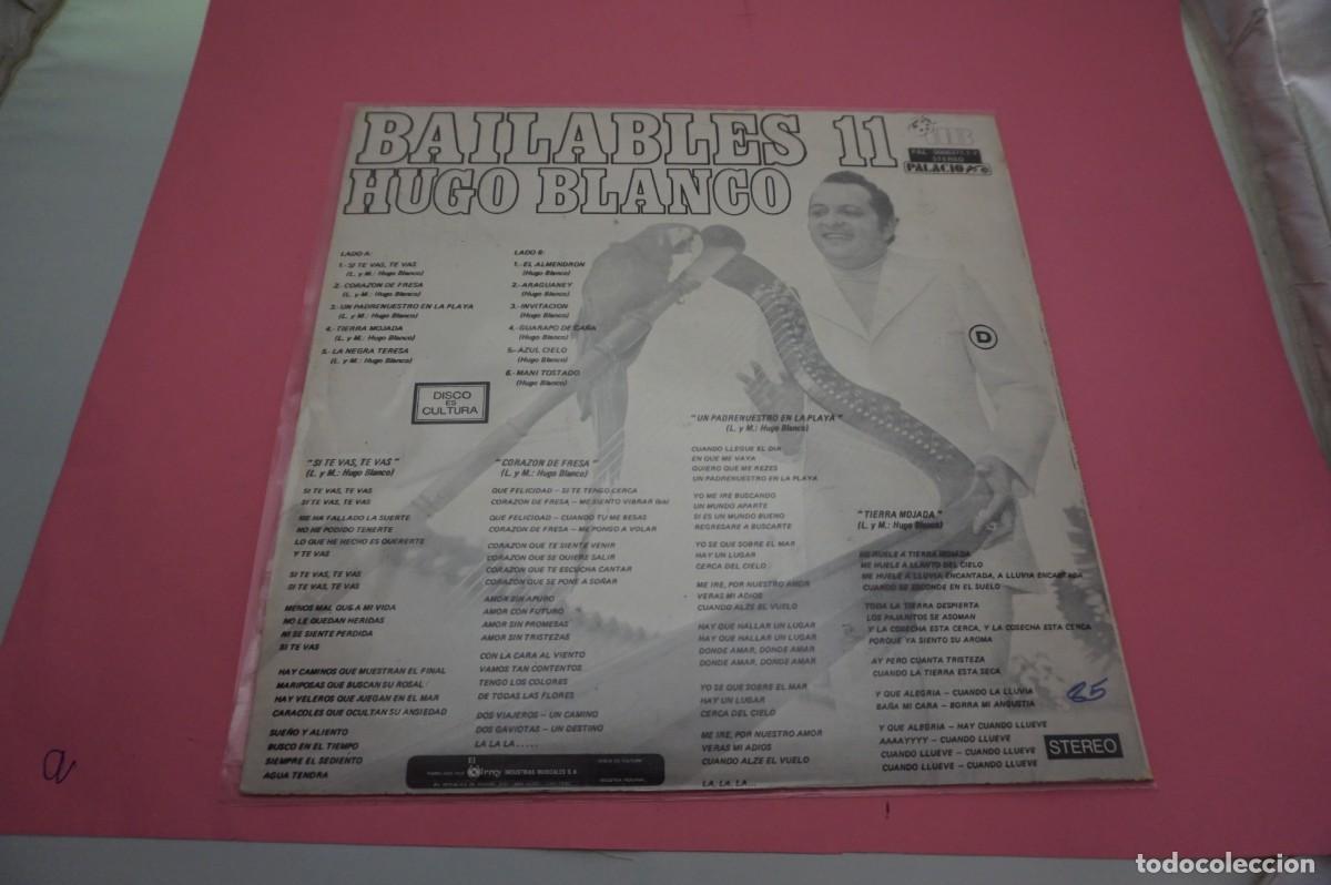 Discos de vinilo: LP - HUGO BLANCO - BAILABLES 11 - DISCO COMO NUEVO - Foto 3