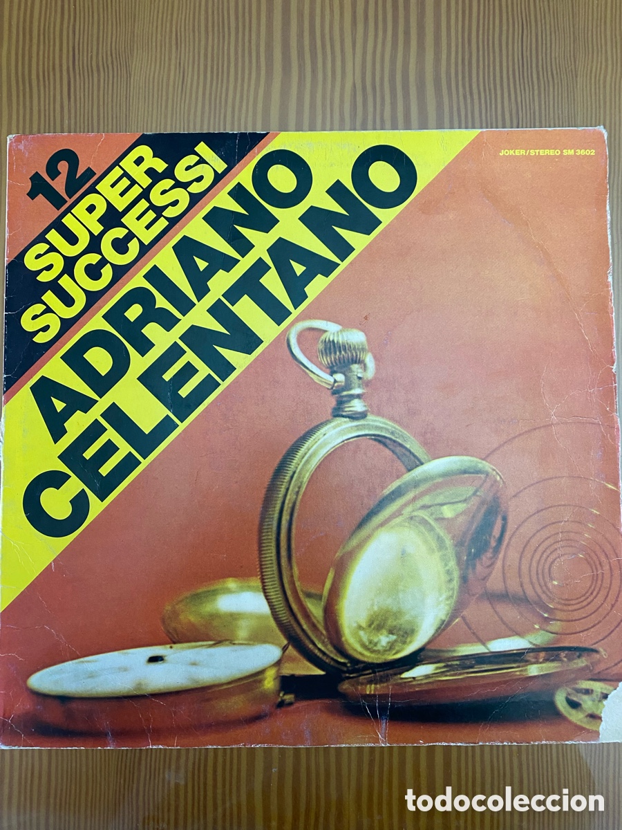 Discos de vinilo: Disco de Vinilo (LP) Adriano Celentano &ldquo;12 Super Successi&rdquo; - Foto 1