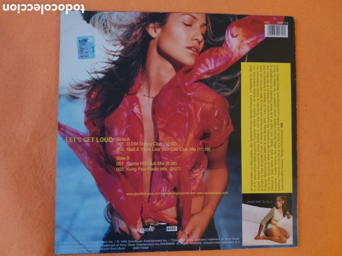 Discos de vinilo: JENNIFER LOPEZ . LETS GET LOUD . MAXI - Foto 2