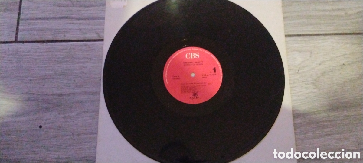 Discos de vinilo: GREGORY ABBOTT-SHAKE YOU DOWN-MAXI-CBS/SPAIN-IB - Foto 4