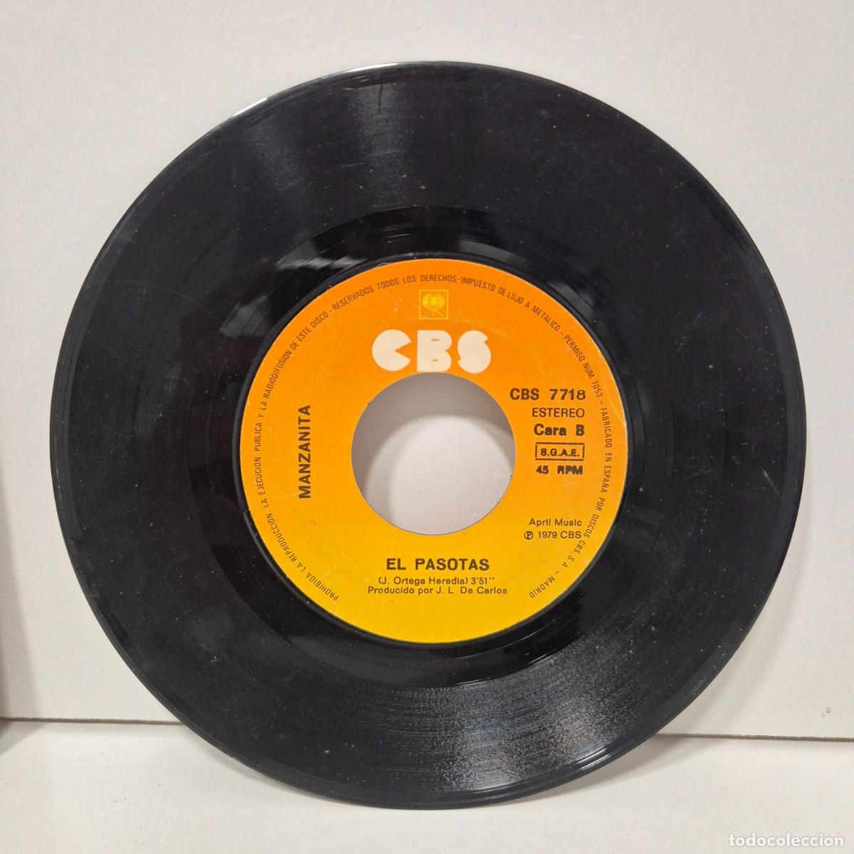 Discos de vinilo: Manzanita - Gitana - CBS 7718 - Single Vinilo - Foto 5
