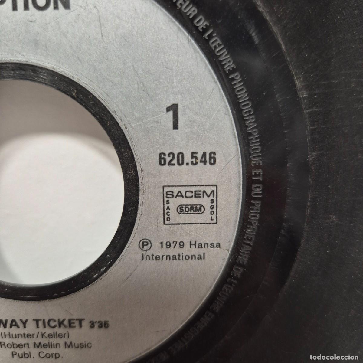 Discos de vinilo: Eruption - One Way ticket - 620.546 - Single Vinilo Rock - Foto 6