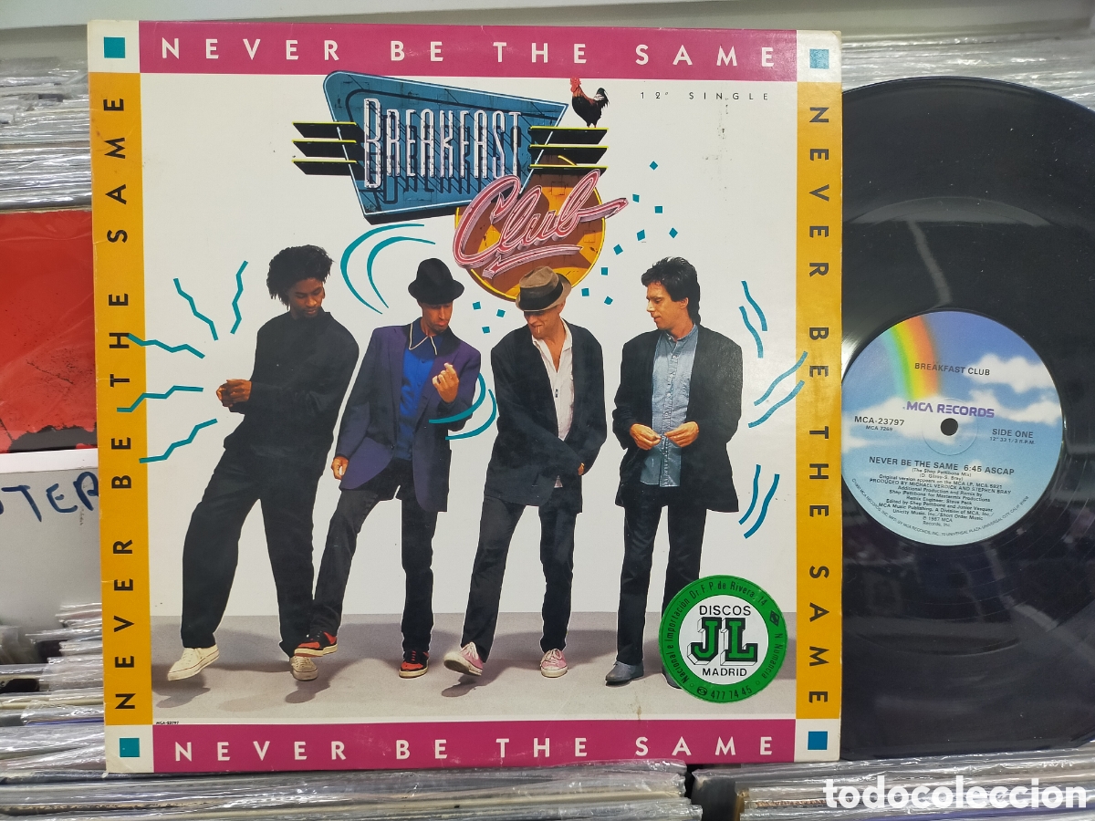 Discos de vinilo: Breakfast club maxi never be the same u.s.a. 1987 - Foto 1