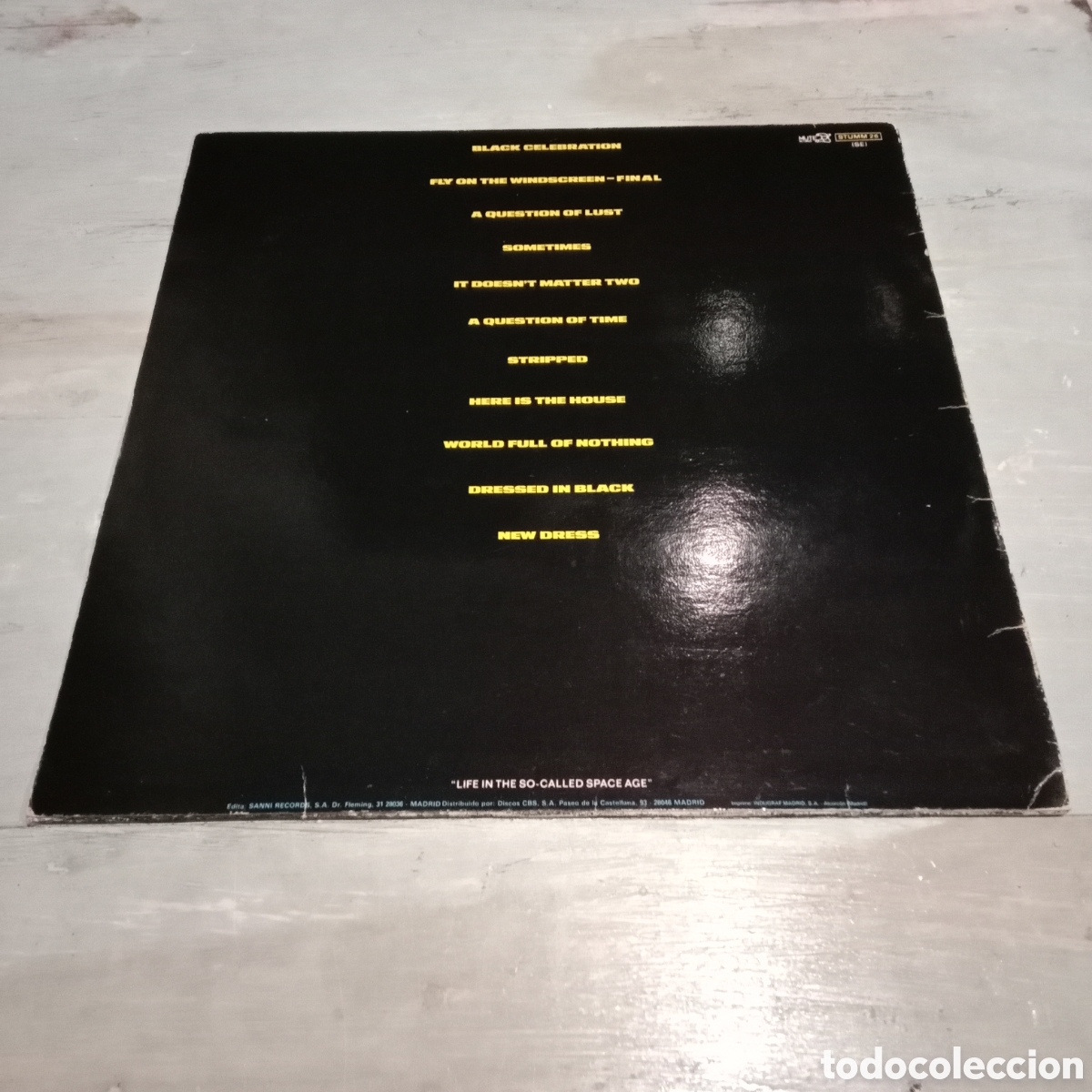 Discos de vinilo: DEPECHE MODE - BLACK CELEBRATION - LP - Foto 2