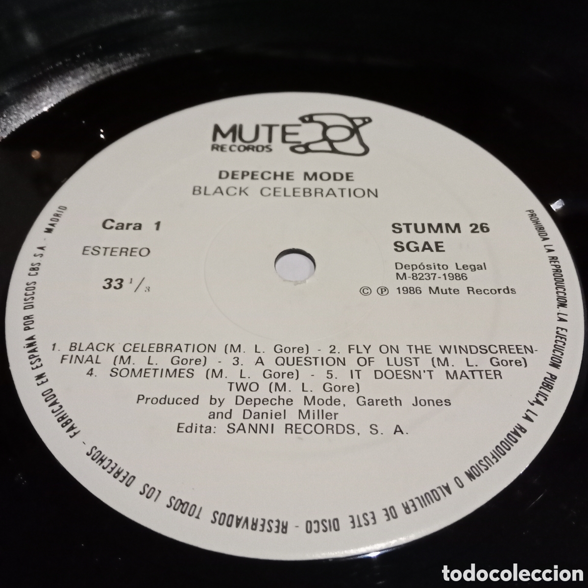 Discos de vinilo: DEPECHE MODE - BLACK CELEBRATION - LP - Foto 5