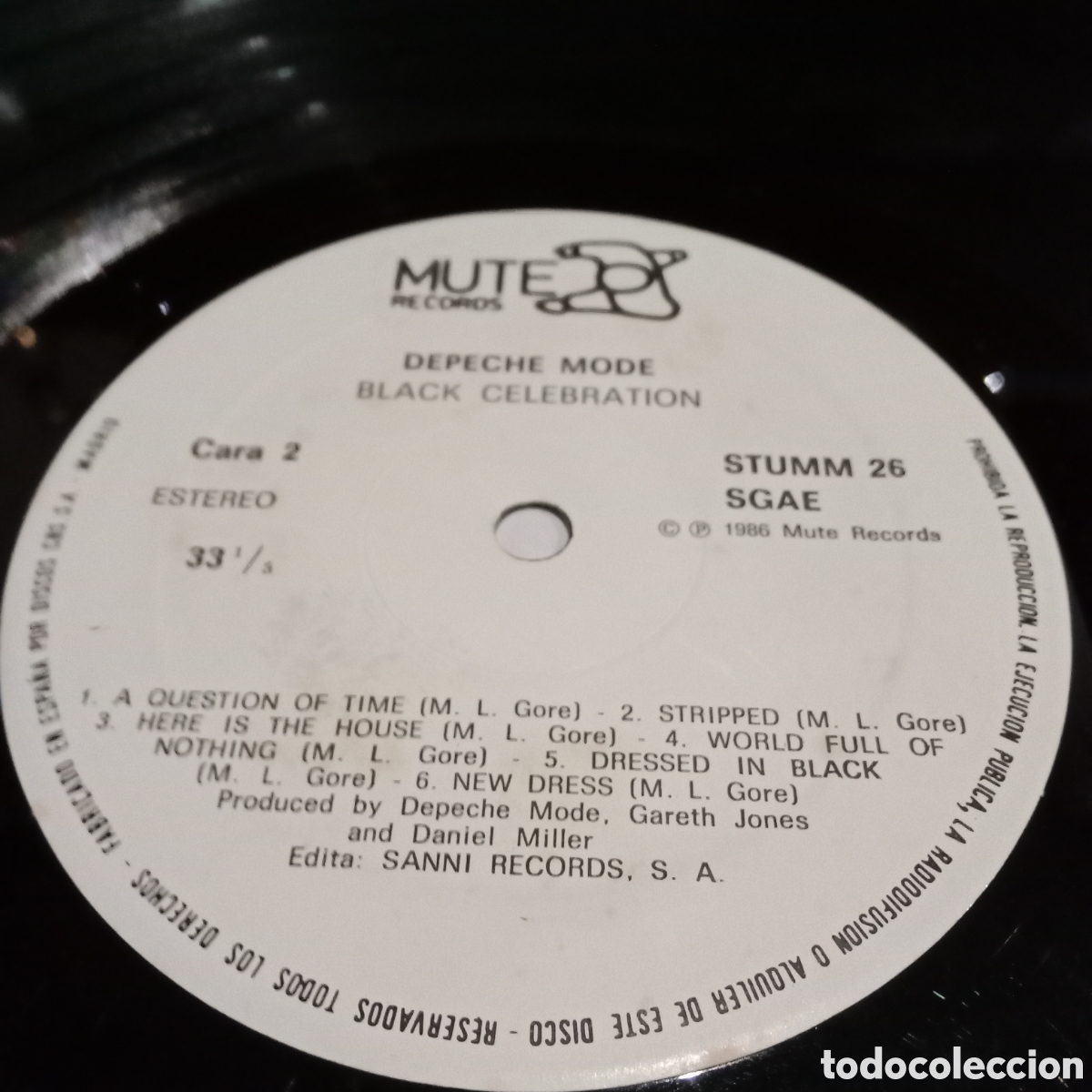 Discos de vinilo: DEPECHE MODE - BLACK CELEBRATION - LP - Foto 6