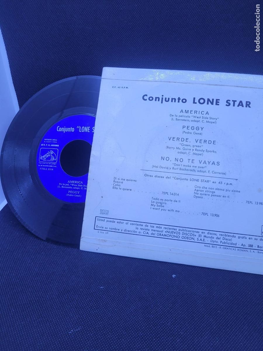 Discos de vinilo: vinilo single LONE STAR America - Foto 2