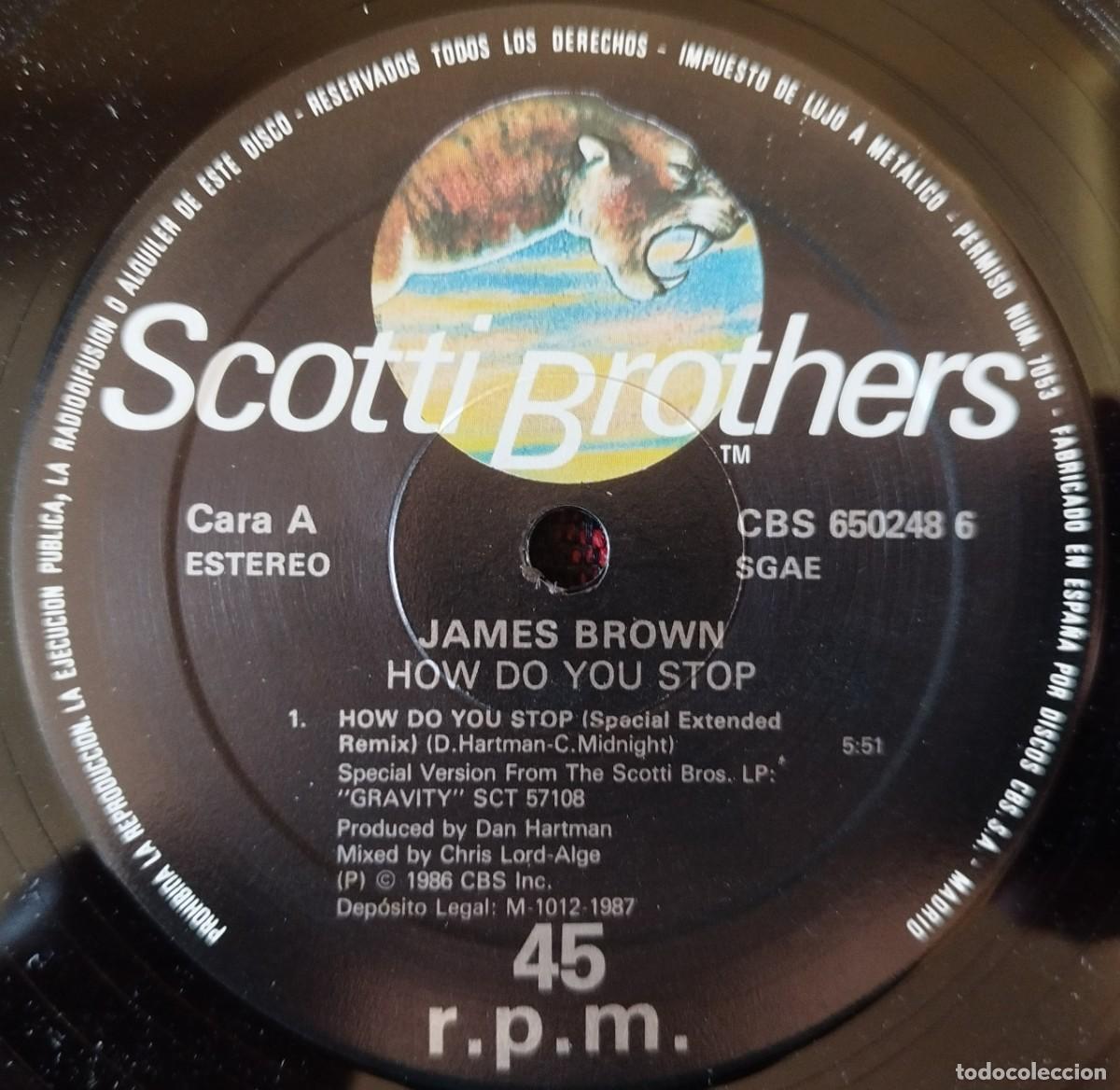 Discos de vinilo: JAMES BROWN ** How Do You Stop / Goliath ** MAXI SINGLE 1983 - Foto 3