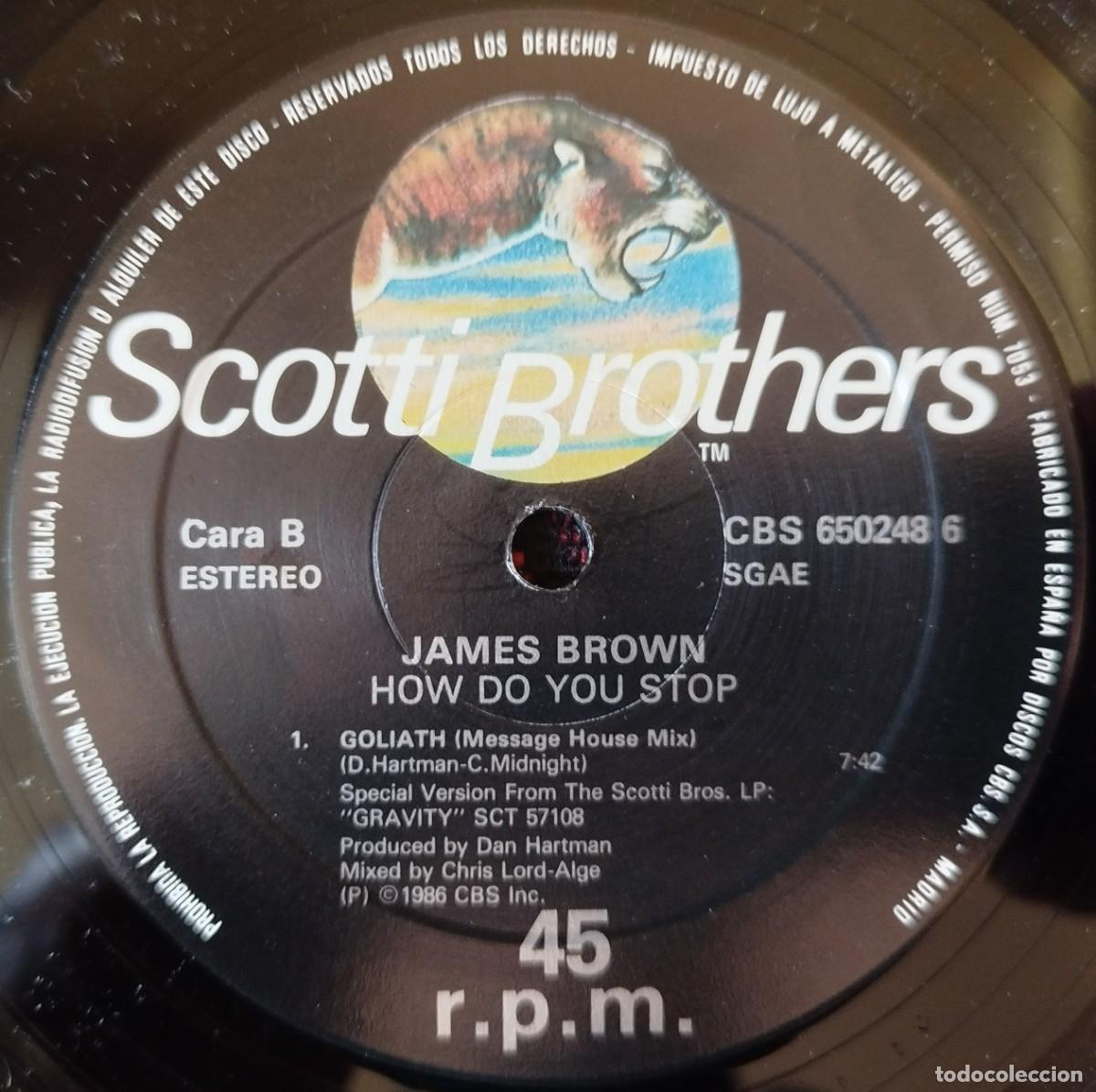 Discos de vinilo: JAMES BROWN ** How Do You Stop / Goliath ** MAXI SINGLE 1983 - Foto 4