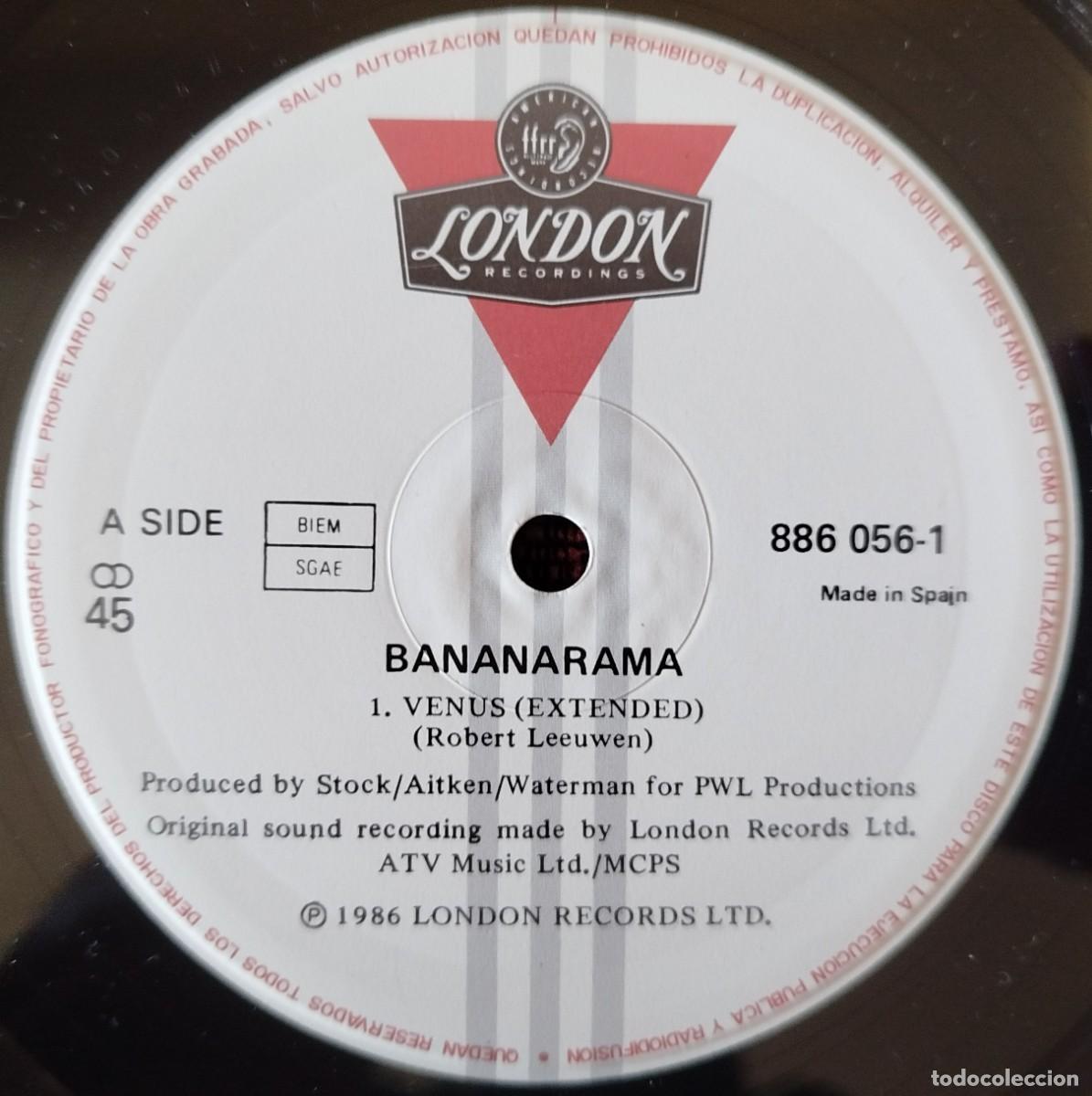 Discos de vinilo: BANANARAMA ** Venus ** MAXI SINGLE VINILO 1986 - Foto 3