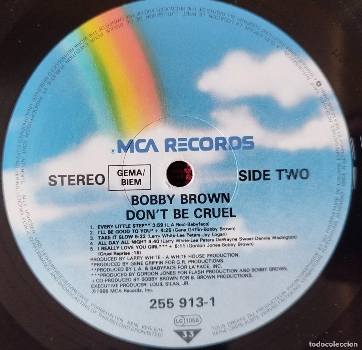 Discos de vinilo: BOBBY BROWN ** Dont Be Cruel ** 1988 VINILO LP - Foto 4