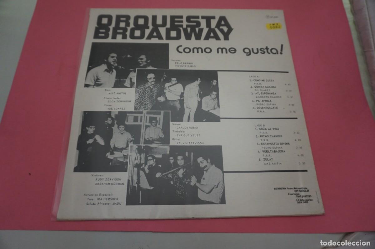 Discos de vinilo: LP - ORQUESTA BROADWAY - COMO ME GUSTA! - DISCO COMO NUEVO - Foto 3