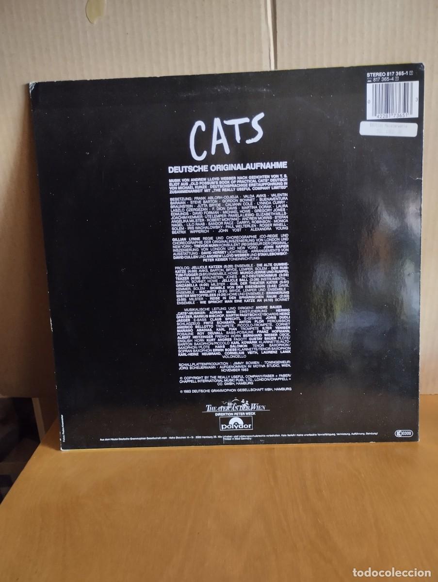 Discos de vinilo: CATS ---- DEUTSCHE ORIGINALAUFNAHME - Foto 2