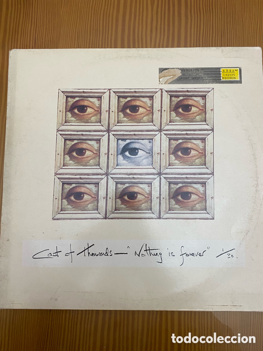 Discos de vinilo: Disco de Vinilo (Maxi) Cast of Thousands &ldquo;Nothing is Forever&rdquo; - Foto 1