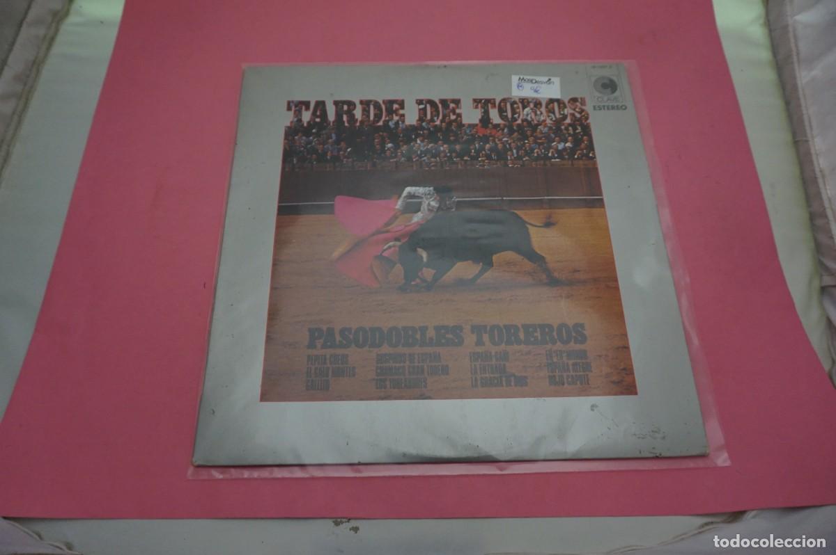 Discos de vinilo: LP - TARDE DE TOROS - PASODOBLES TOREROS - DISCO COMO NUEVO - Foto 1