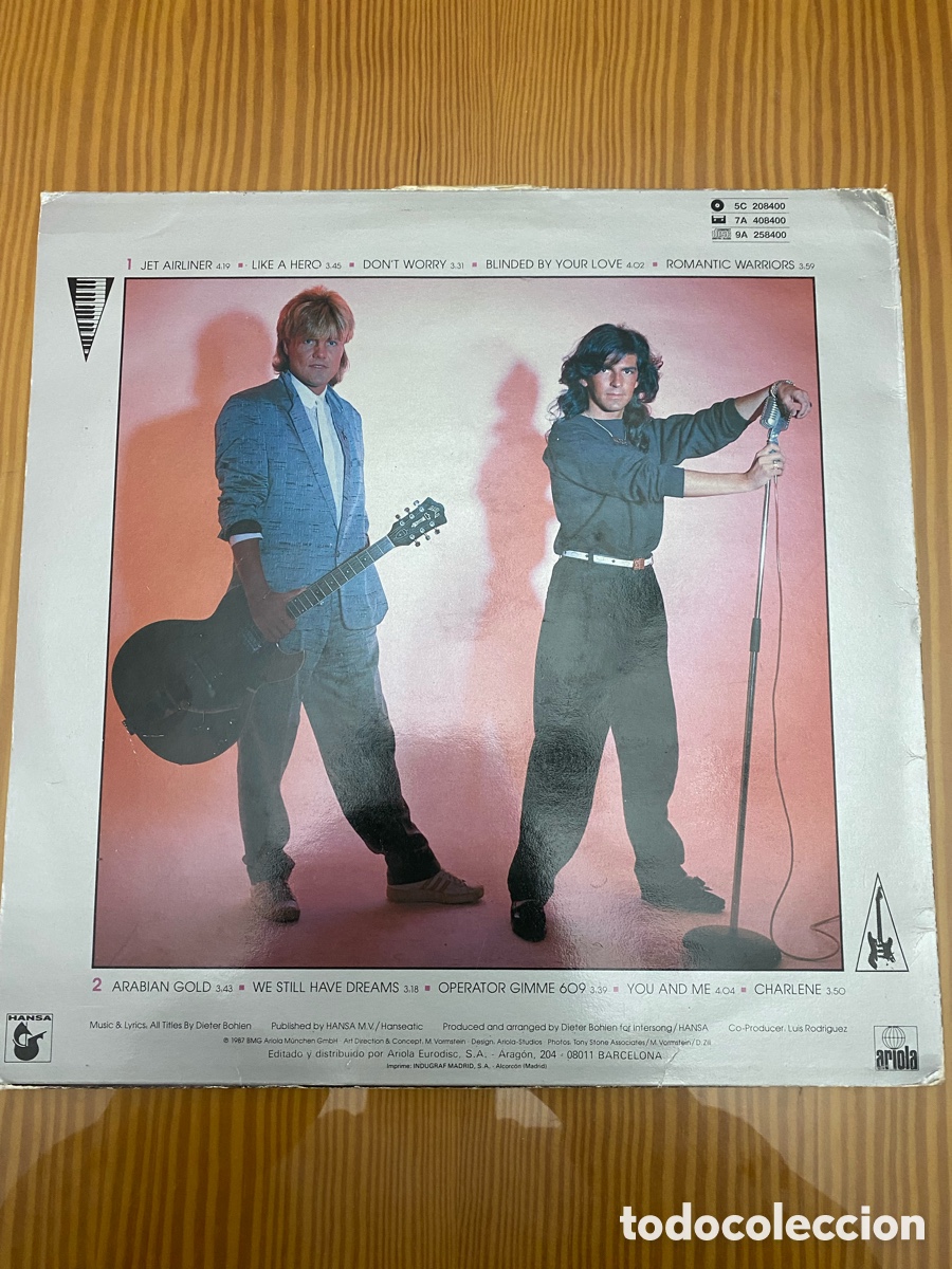 Discos de vinilo: Disco de Vinilo (LP) Modern Talking &rdquo;Romantic Warriors&rdquo; - Foto 2