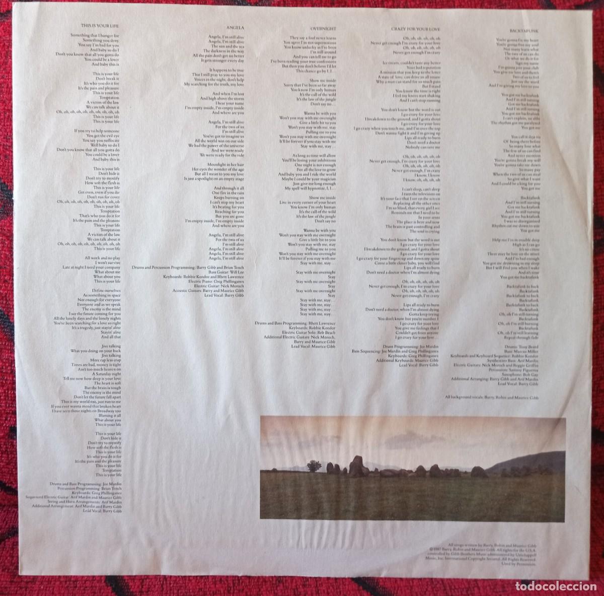 Discos de vinilo: BEE GEES ** E.S.P. ** VINILO LP ORIGINAL 1987 - Foto 5