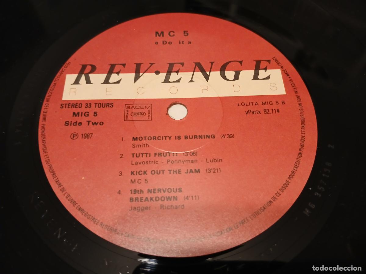 Discos de vinilo: MC5 &ndash; Do It- (1987) LP disco vinilo - Foto 3