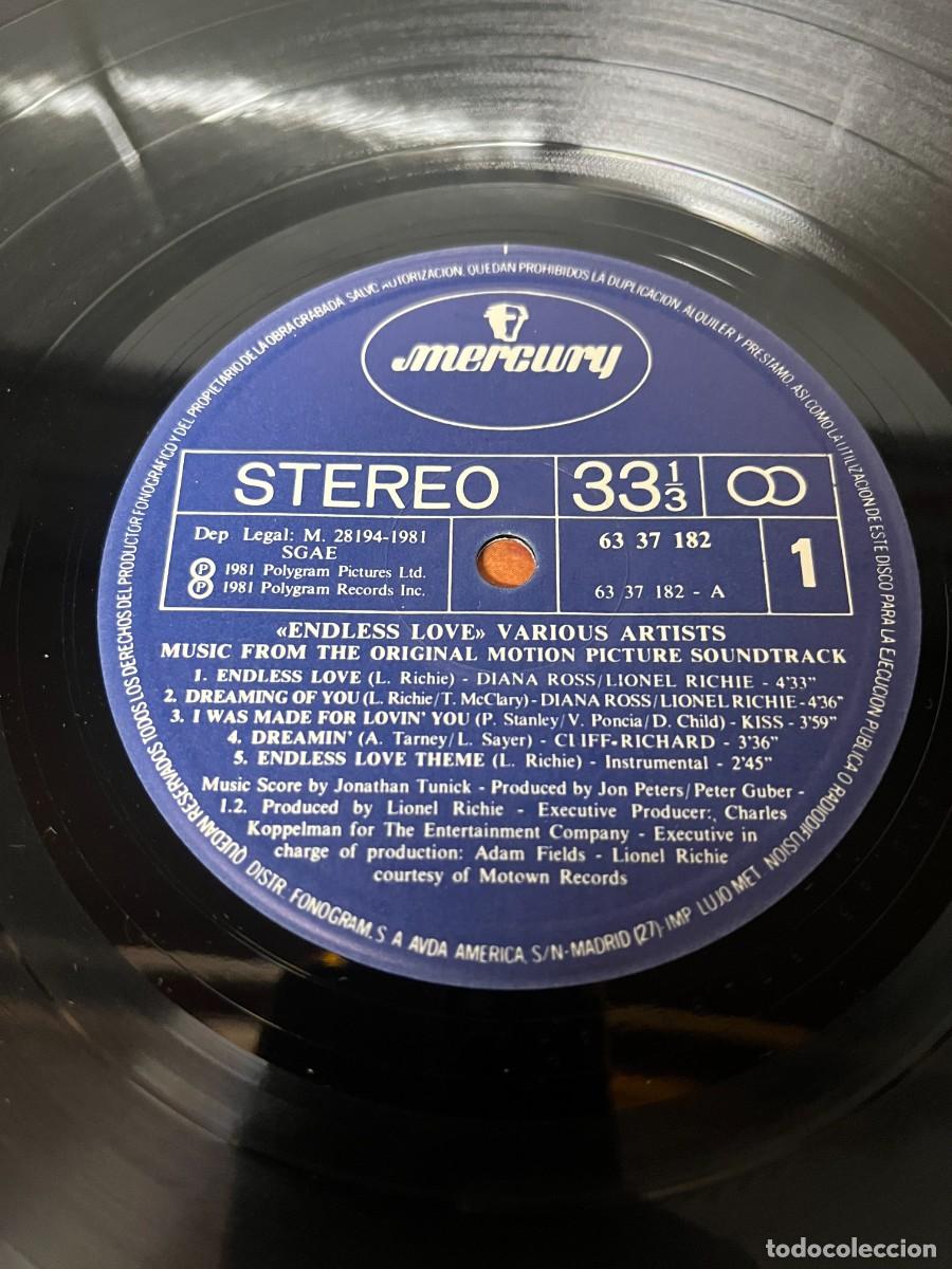 Discos de vinilo: Endless Love banda sonora - Foto 5
