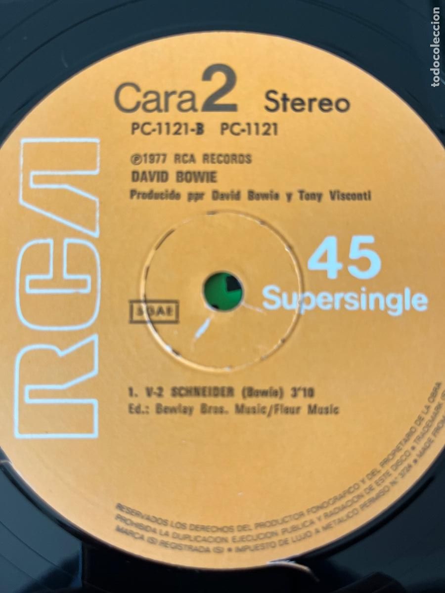 Discos de vinilo: DAVID BOWIE. Heroes. (vinilo maxi-single 1977) - Foto 4