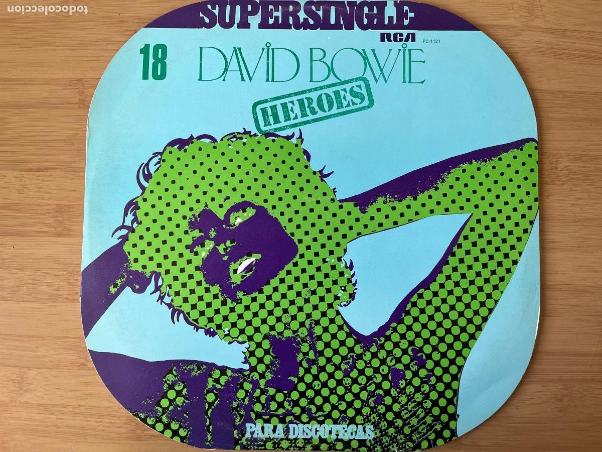 Discos de vinilo: DAVID BOWIE. Heroes. (vinilo maxi-single 1977) - Foto 1
