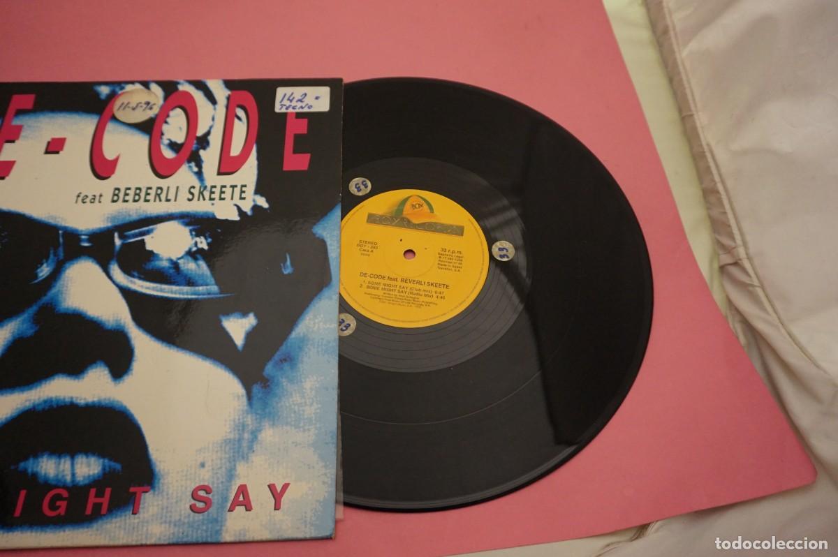 Discos de vinilo: MAXI SINGLE - DE-CODE FEAT. BEVERLI SKEETE - SOME MIGHT SAY - Foto 2
