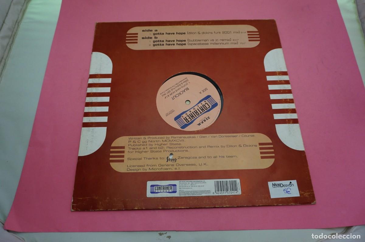 Discos de vinilo: MAXI SINGLE - BLACKOUT - GOTTA HAVE HOPE - Foto 3