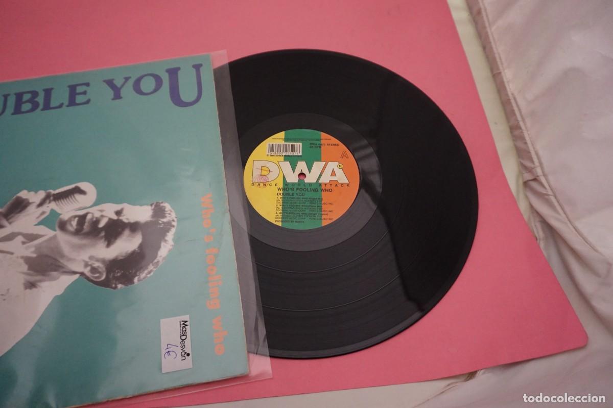 Discos de vinilo: MAXI SINGLE - WHO`S FOOLING WHO - DOUBLE YOU - Foto 2
