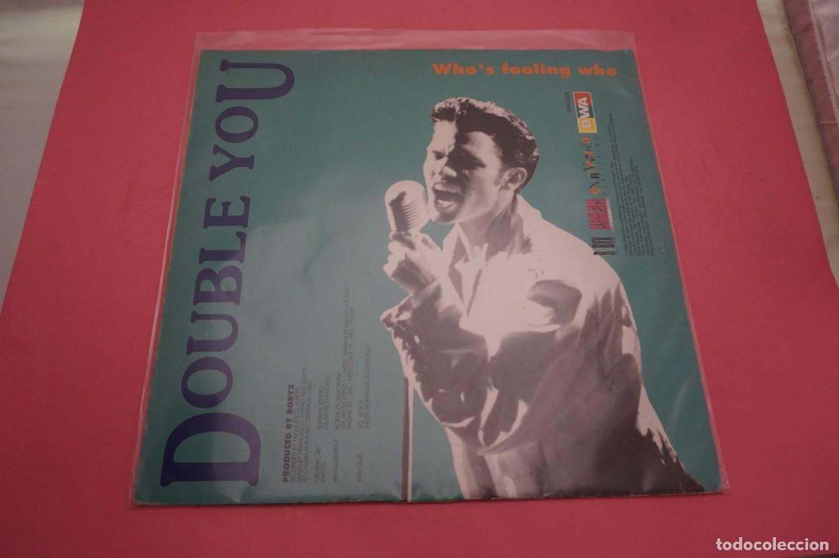 Discos de vinilo: MAXI SINGLE - WHO`S FOOLING WHO - DOUBLE YOU - Foto 3