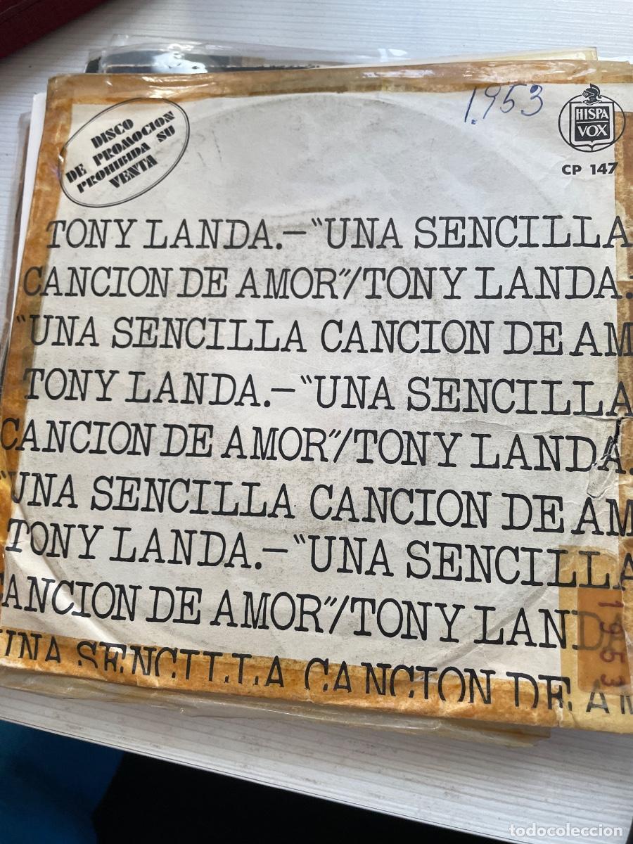 Discos de vinilo: Tony landa.- &ldquo;una sencilla&rdquo; vinilo - Foto 1