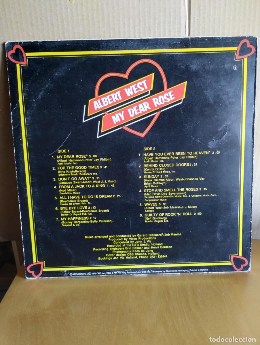 Discos de vinilo: ALBERT WEST ----- MY DEAR ROSE - Foto 2