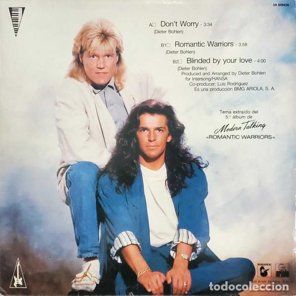 Discos de vinilo: Modern Talking &ndash; Dont Worry-SPAIN-MAXI SINGLE-1987 - Foto 2